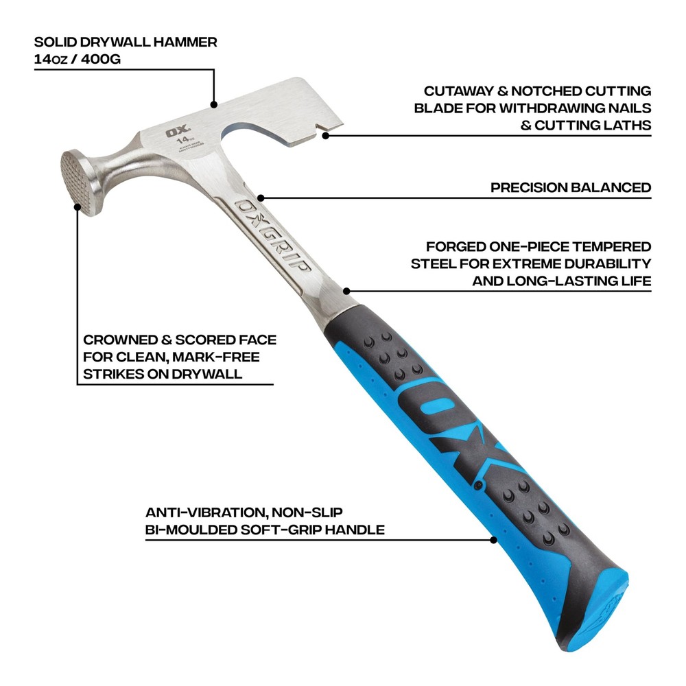 OX Pro Dry Wall Hammer 14 oz
