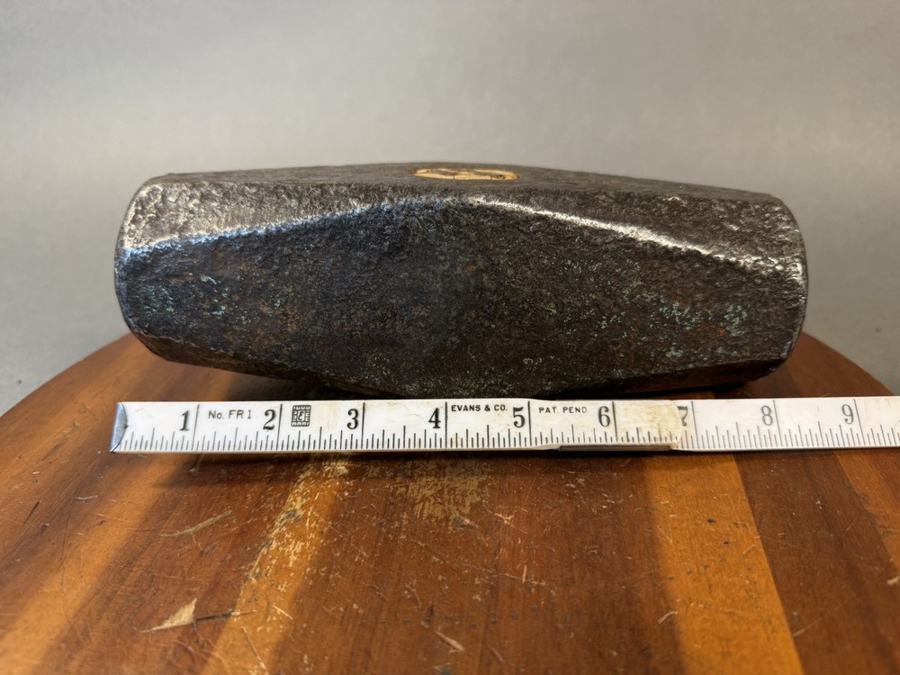VINTAGE 15lb 4oz Nevada Pattern Sledge Hammer Head. Huge, Large.