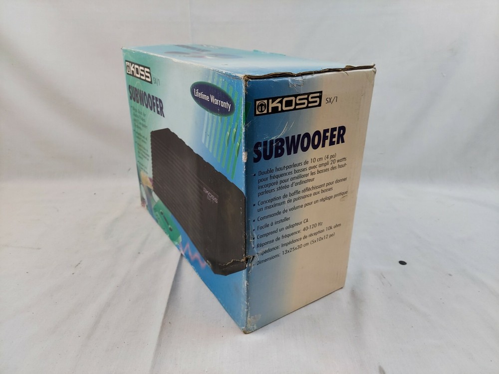 Koss SX-1 Powered Subwoofer for PC/Computer EB-4923