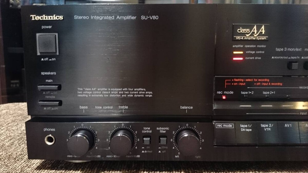 Technics SU-V80 Stereo Integrated Amplifier Overhauled Working