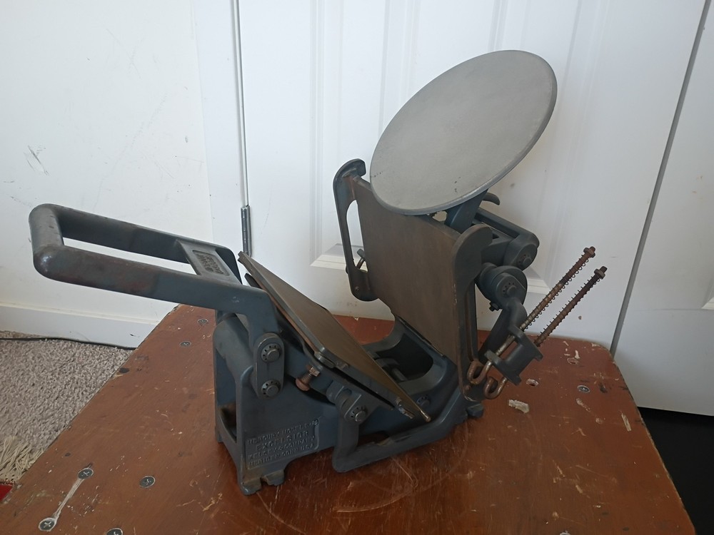 Kelsey Letterpress Model U Printing Press. Missing Parts. Read Description