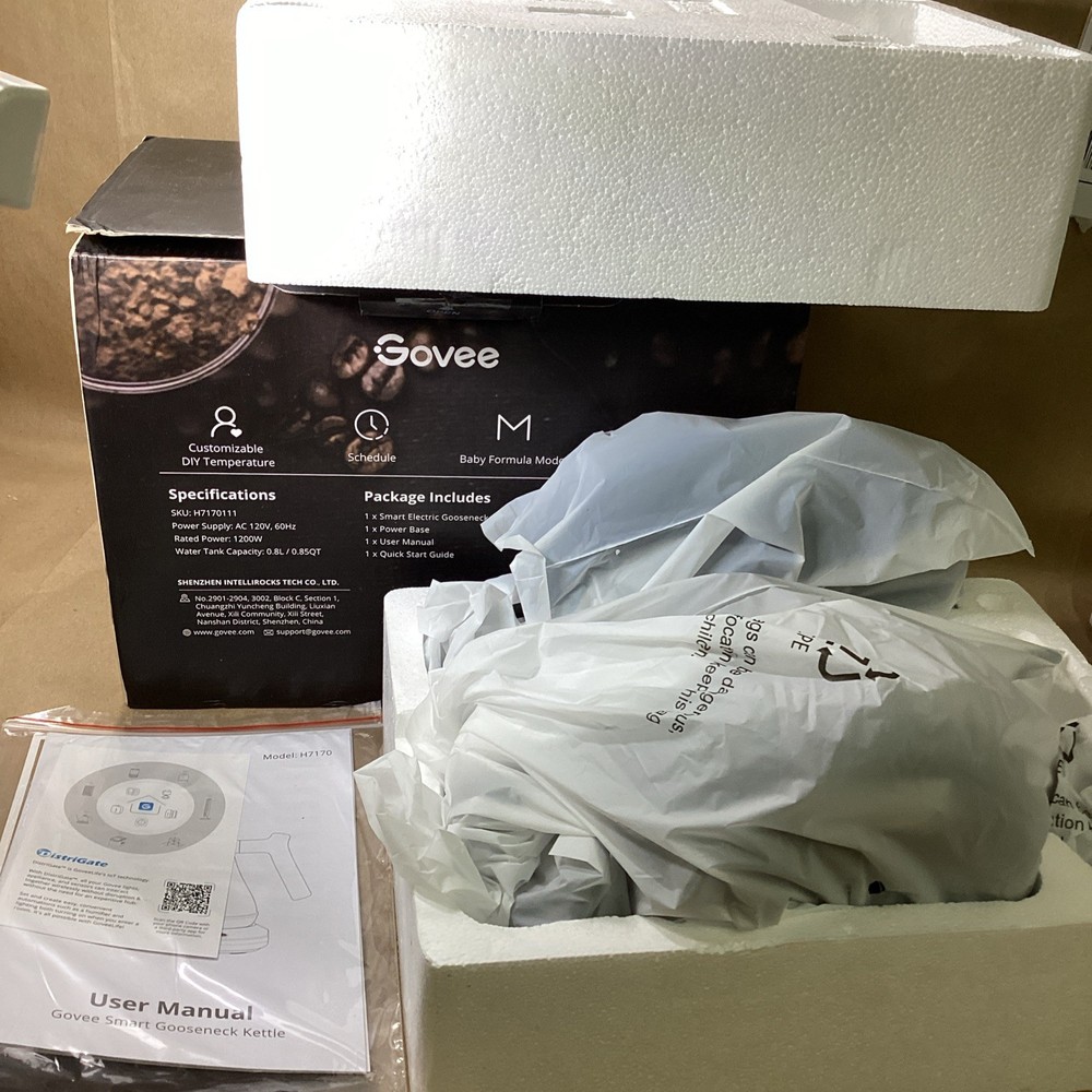 Govee Smart Electric Kettle, WiFi Variable Temperature Gooseneck Pour Over Kettl