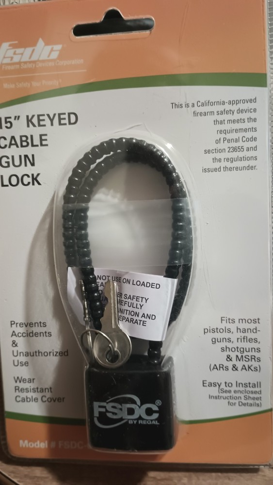 Cable Lock For Firearms