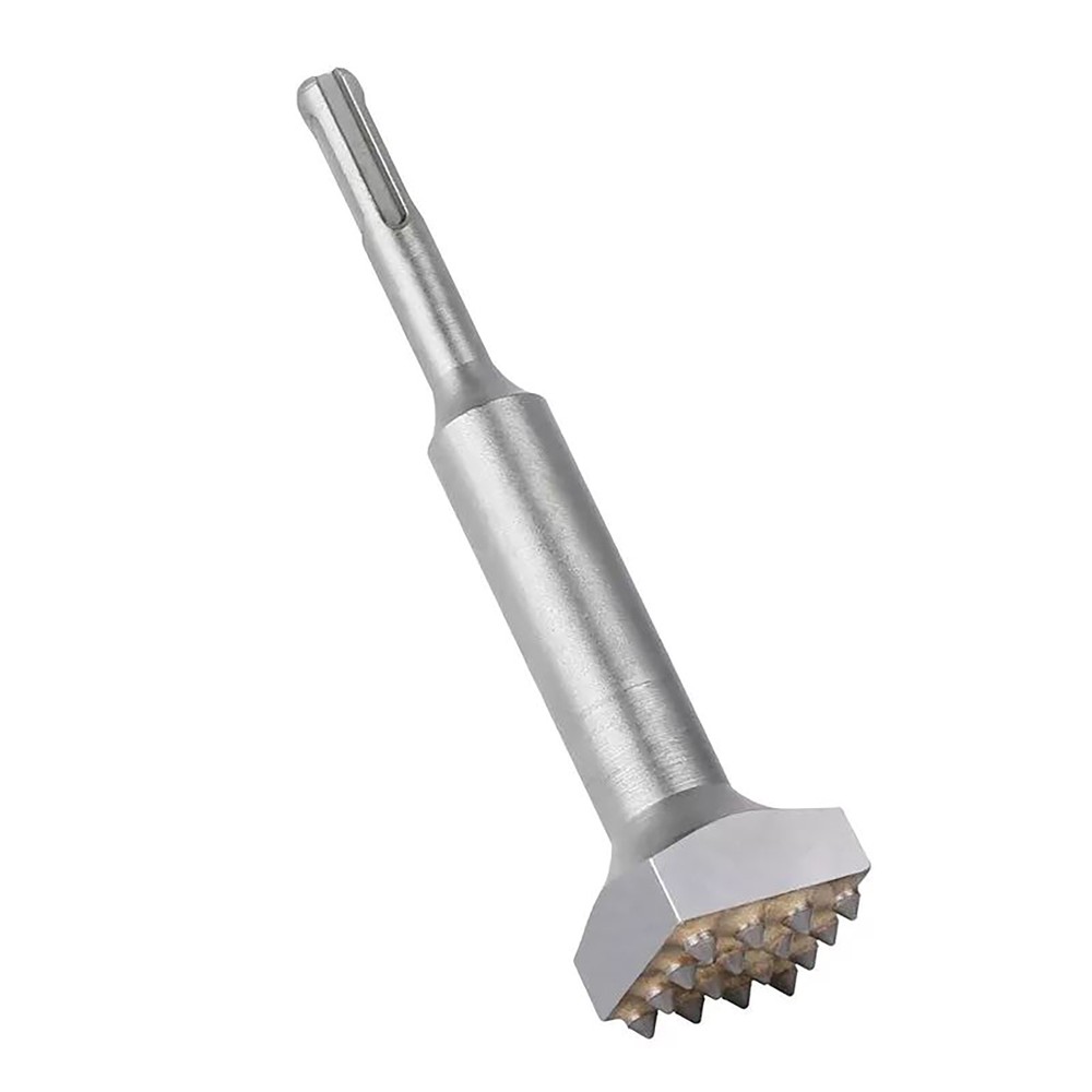 Upgraded Carbide Tipped 16Teeth Bush Hammer Chisel Bit For Cement Concrete Stone