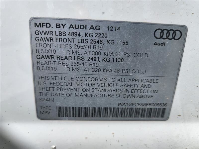 2015-2018 AUDI Q3 7.0" Color Display Screen