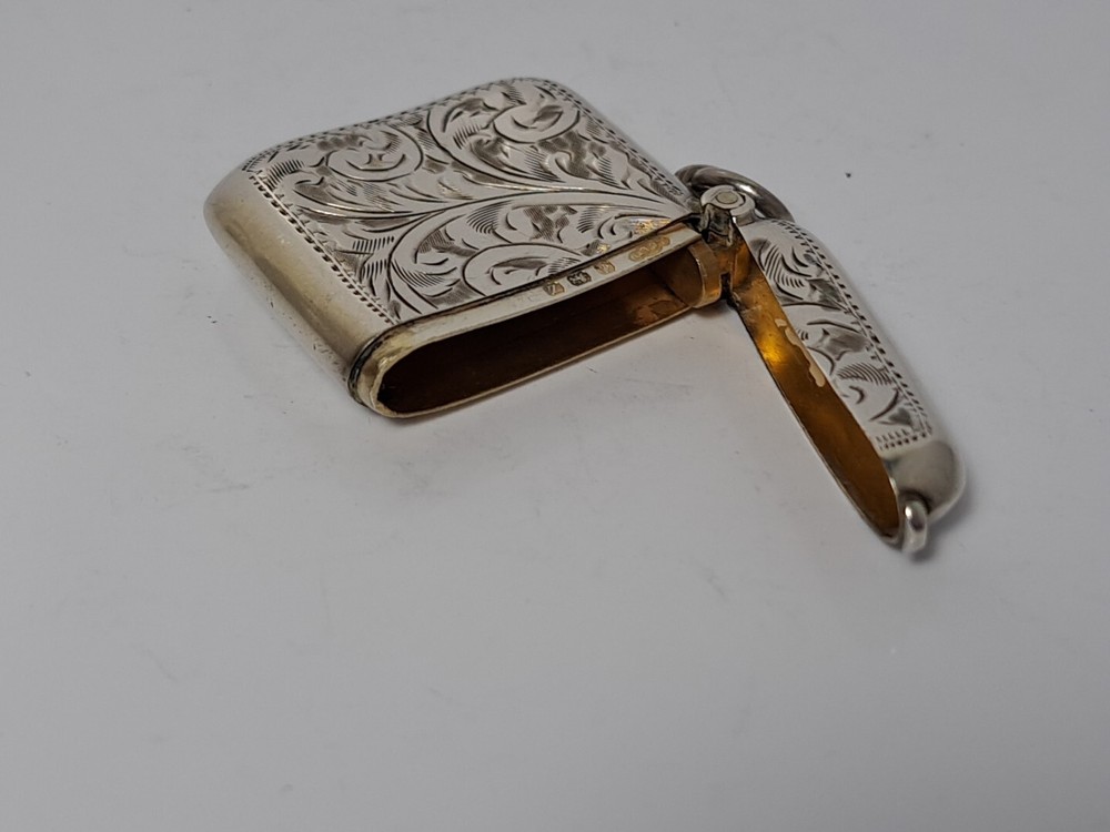 1924 Silver Vesta Case Birmingham By JO Ltd 17.3g