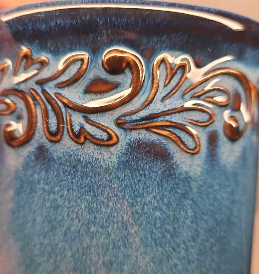 Ceramic Blue Butter Bell Crock