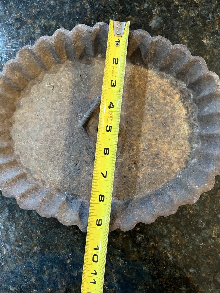 Vintage Cast Iron Oval Base, Bird Bath Top? Boot Scraper Bottom Repurpose