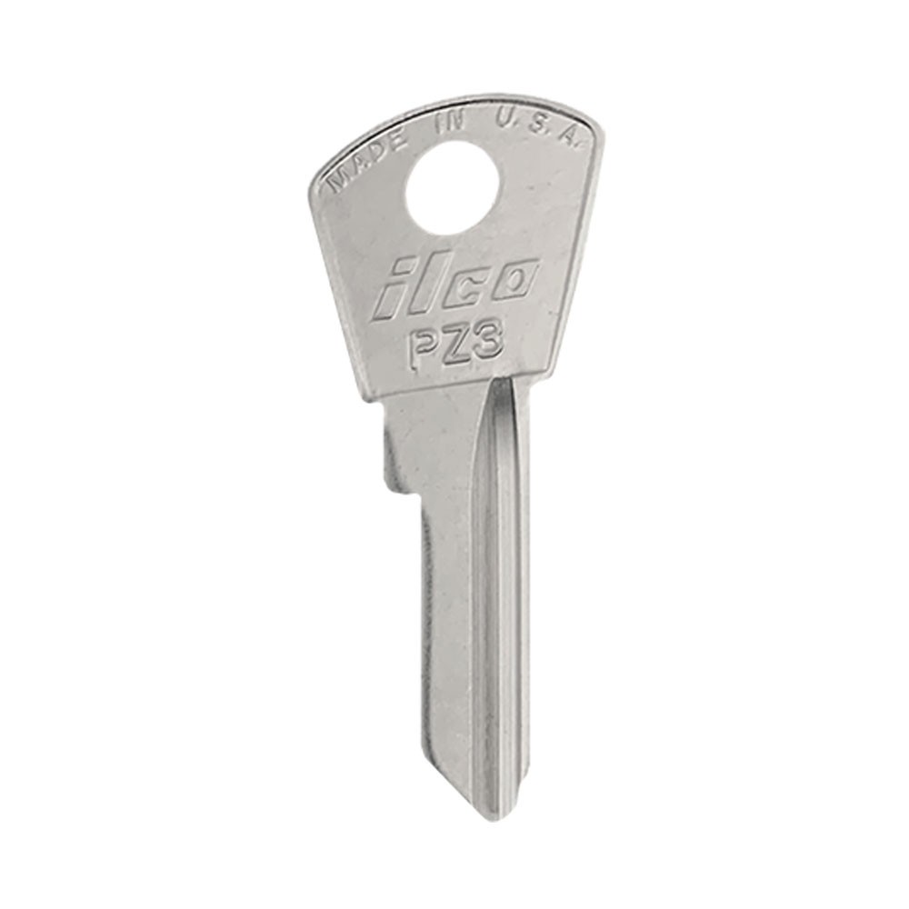 PZ3  Key Blank  4-PIN Nickel