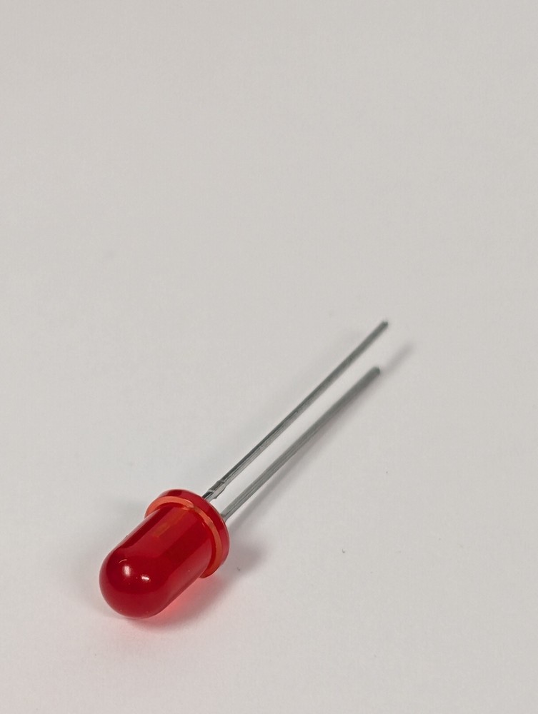EVERLIGHT T-1-3/4 (5mm) RED LED (100 Pack)