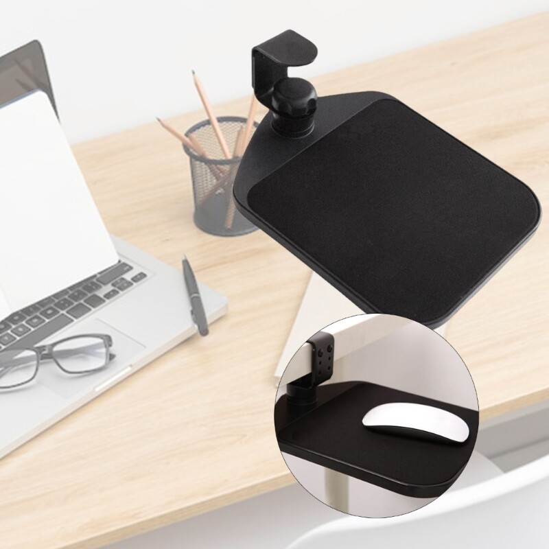 Space Saving Keyboard Tray with 360 Degree Rotation for Work and Study