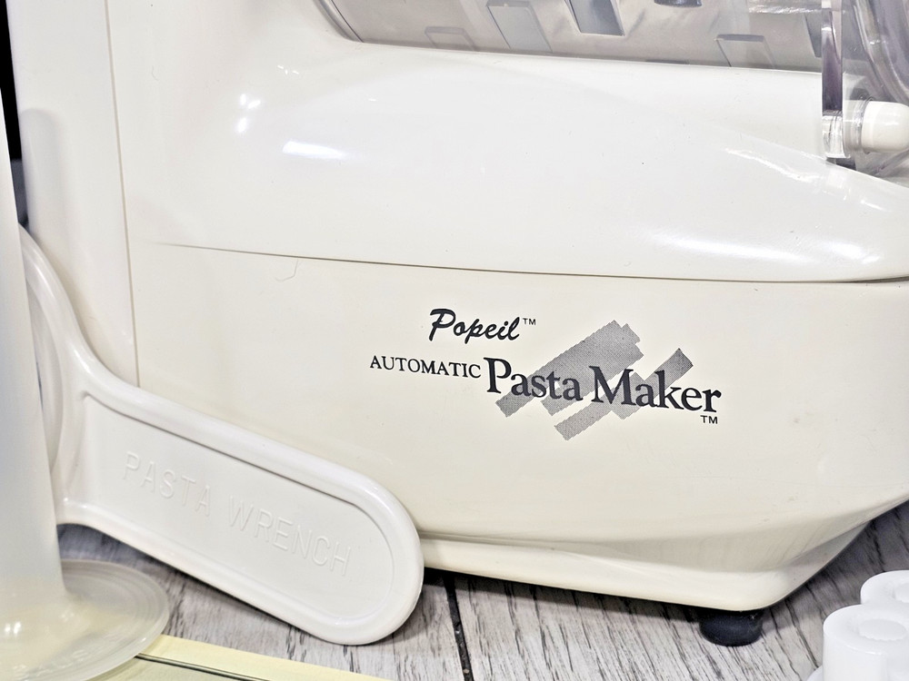 Popeil's P400 Automatic Pasta Maker Machine Multiple Attachments - Tested WORKS