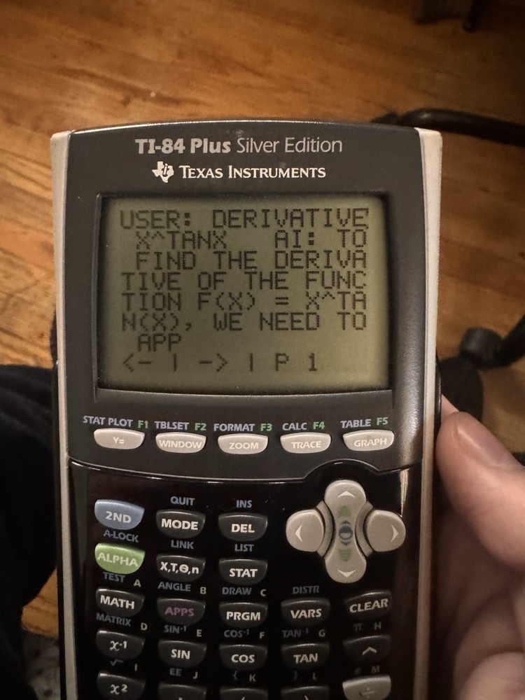 TI-84 Plus Smart Calculator – Modified w/ AI Chatbot Program