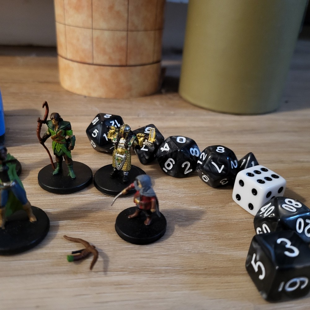 Battle Mat Dungeons Dragons Play Game Figures