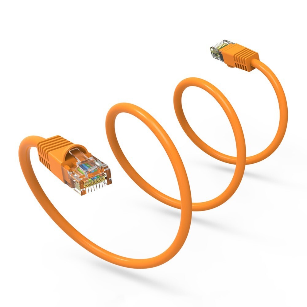 4FT Cat6 RJ45 Ethernet LAN Network UTP Snagless Patch Cable Pure Copper Orange