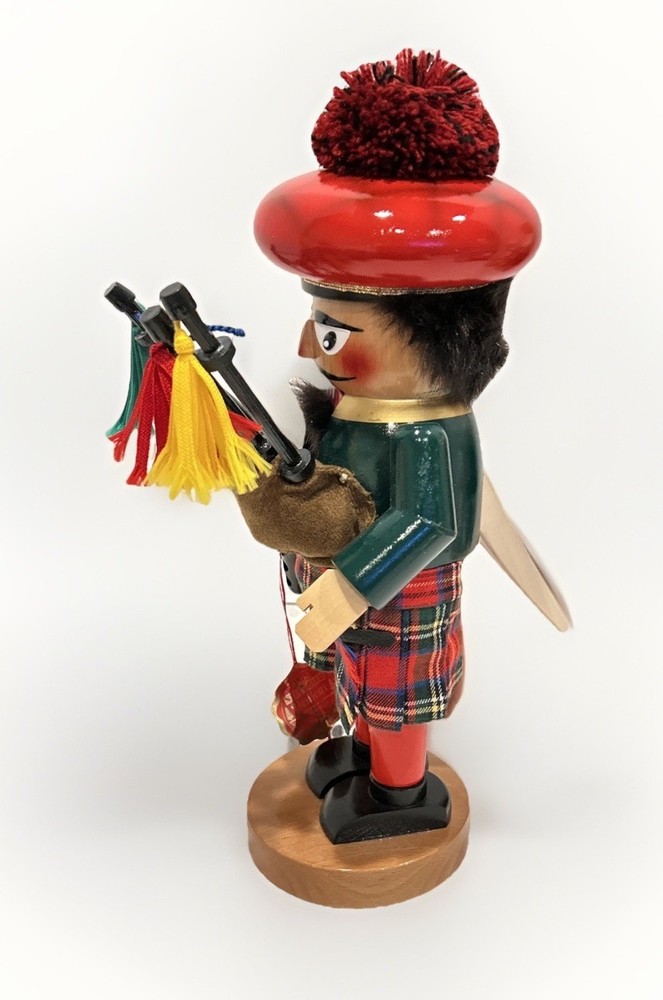 VTG Steinbach Nutcracker Scottish Chubby Bagpiper Made in Germany