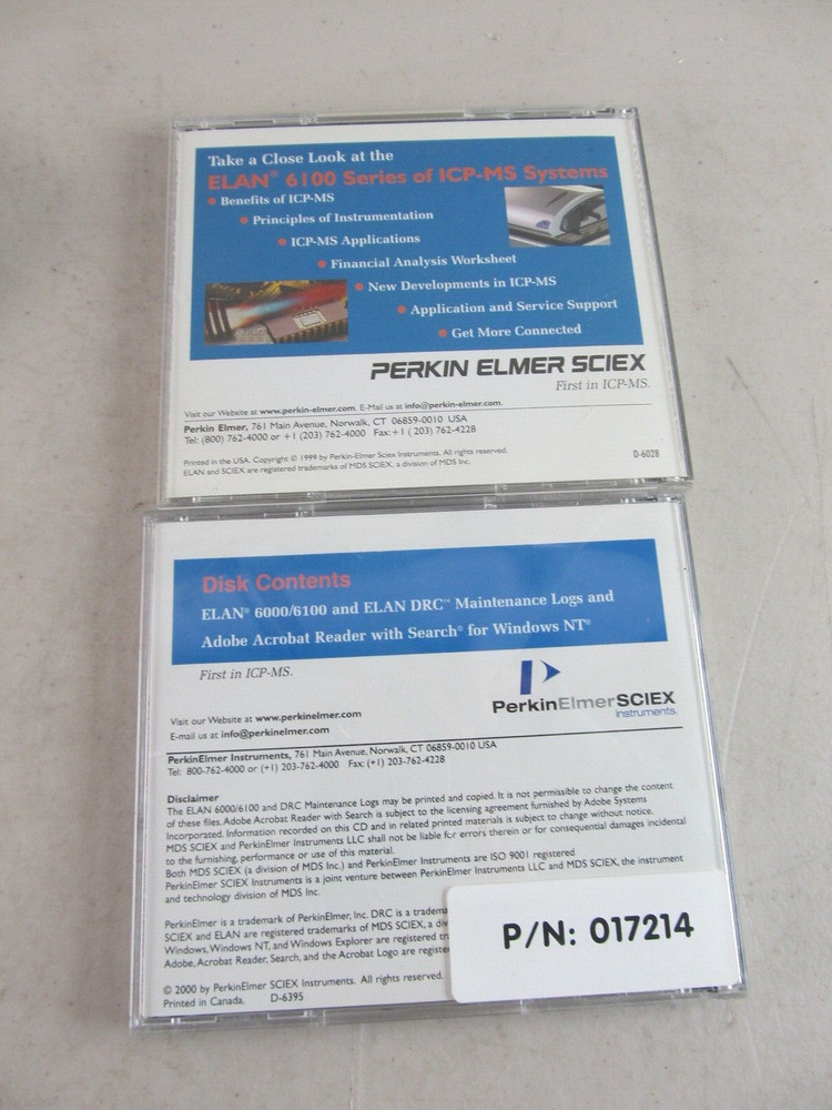 Perkin-Elmer SCIEX Elan V3.3 Software