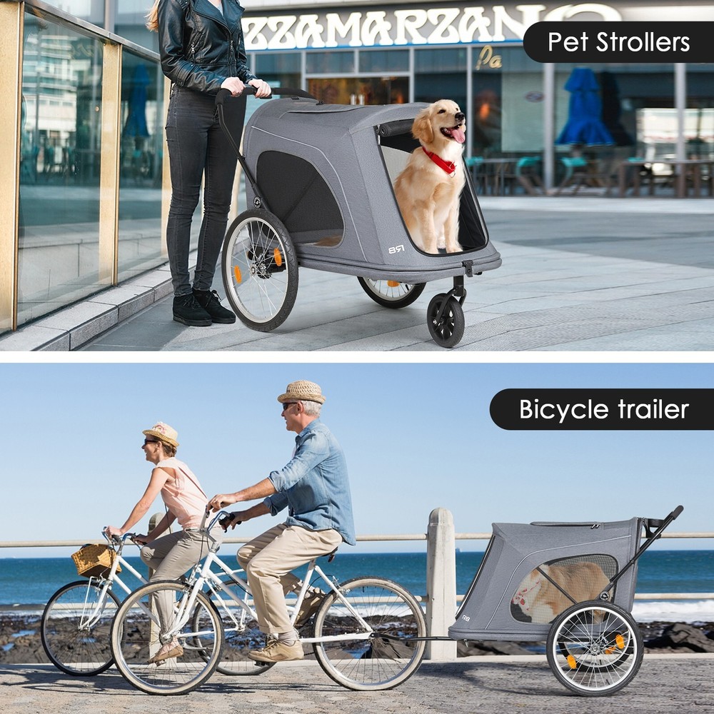 Beberoad Pets Stroller Foldable Pet Stroller R8 Luxury Dog Stroller Pet Trailer