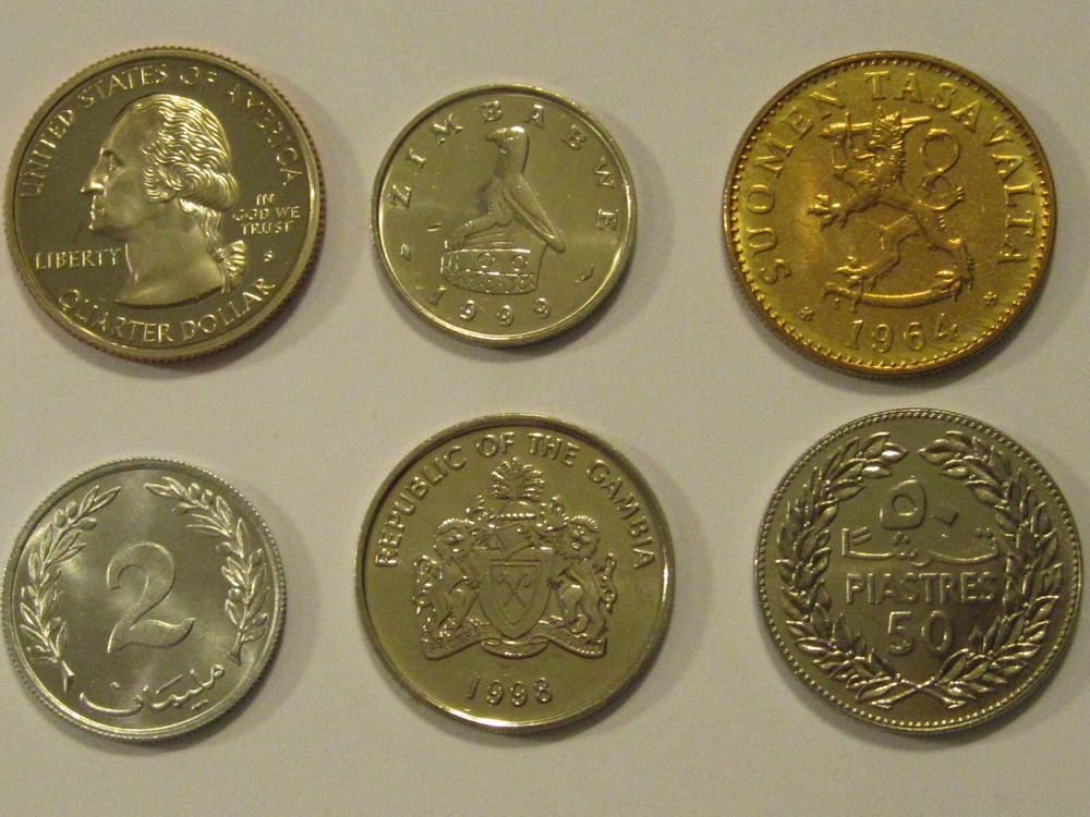TREE coin set 6 coins all are uncirculated nice starter set Treehugger set