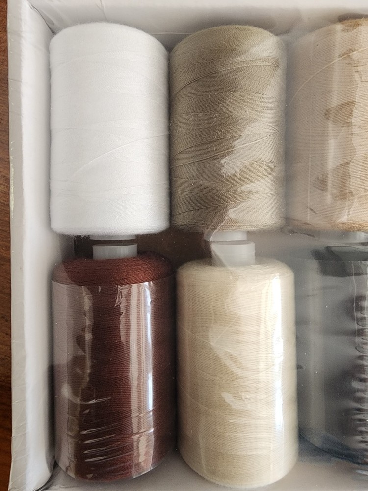 10 Pack Of Surger Thread Spools - Neutral Colors