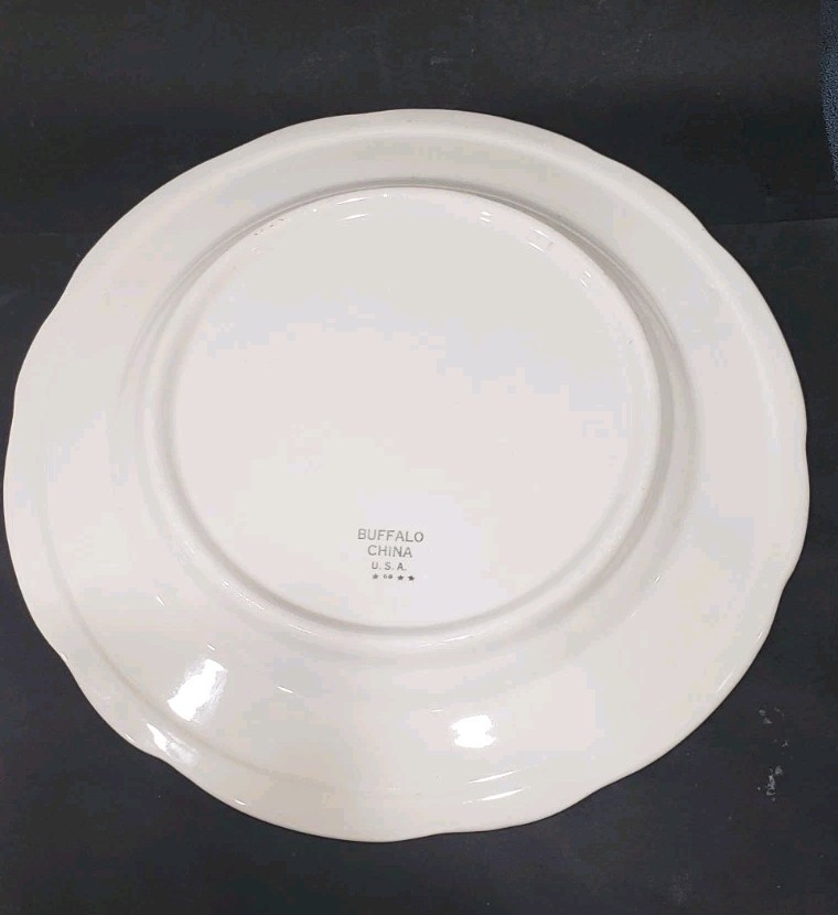 BUFFALO CHINA RESTAURANT WARE ATOMIC COLONNADE 4 PC Set C/S Dinner & Bread plate