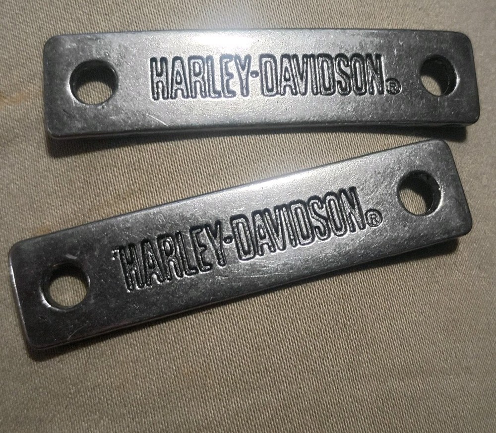 Vintage Harley Davidson Boot Badges