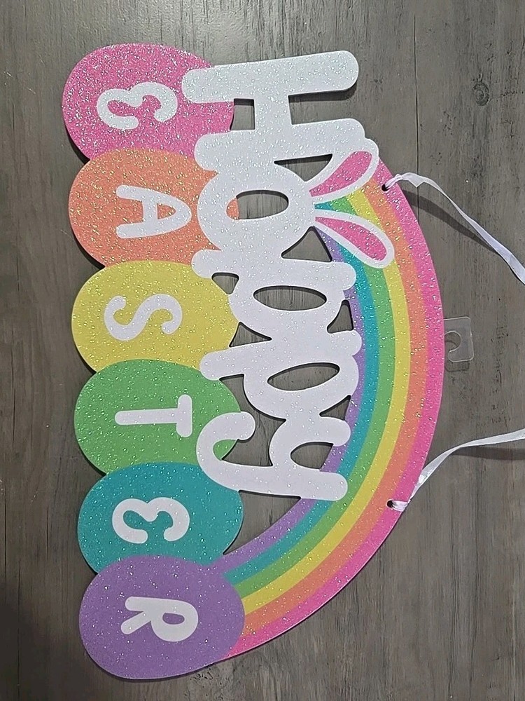 Easter Door/Wall Rainbow & Easter Eggs Hanging