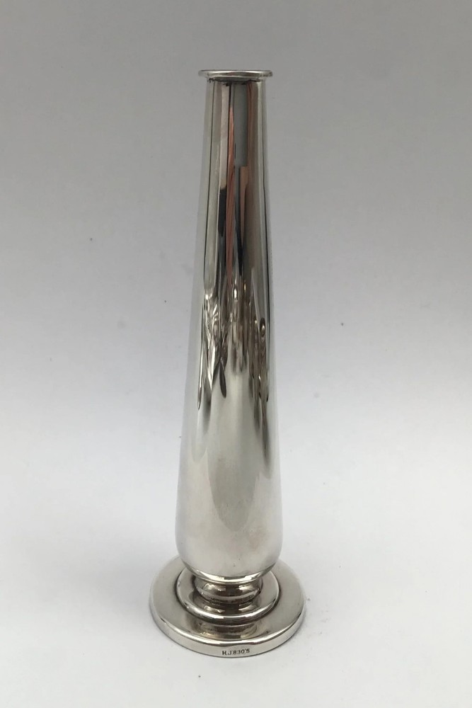 Hans Jensen Silver Orchid Vase
