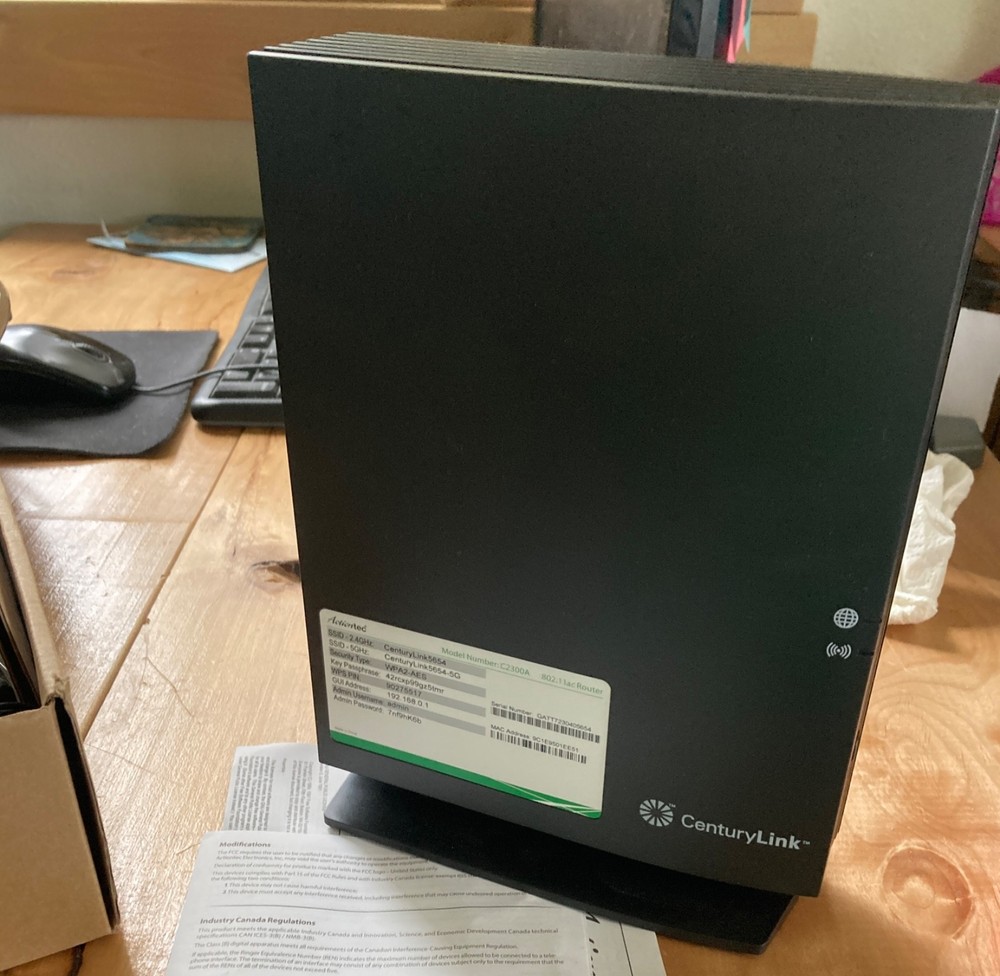 Century Link Actiontec C2300A AC Powered - Gateway Router
