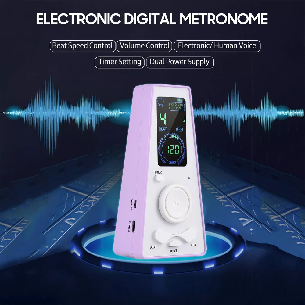 Electronic Digital Metronome with Timer Universal Electronic Metronome with A4d2