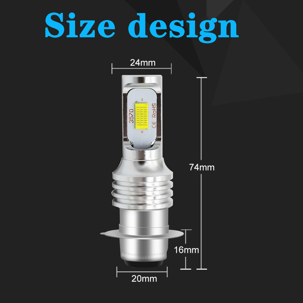 LED Headlight Light Bulb for Yamaha Warrior 350 1987-2004