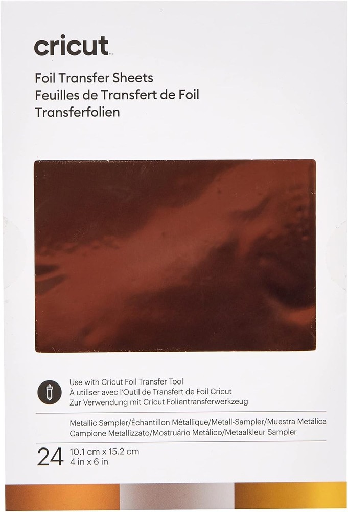 2008716 Foil Transfer Sheets Sampler, Metallic 24 ct, 24 Pack