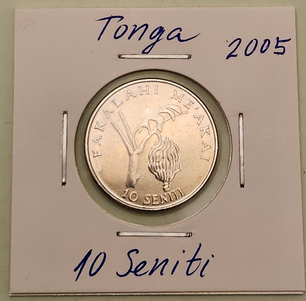 Tonga coin, 10 Seniti, 2005