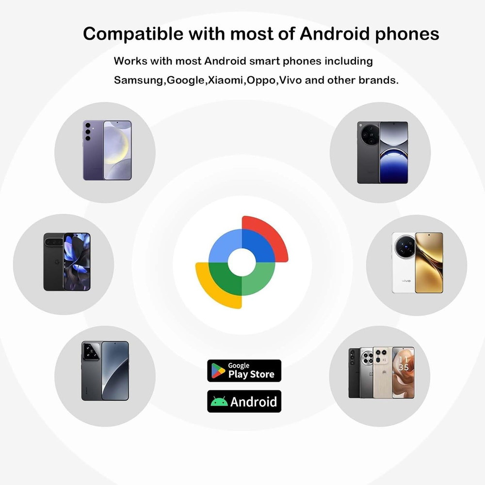 Bluetooth Tracker Android - 2 Pack, Item Finders Locators Work with Google Find