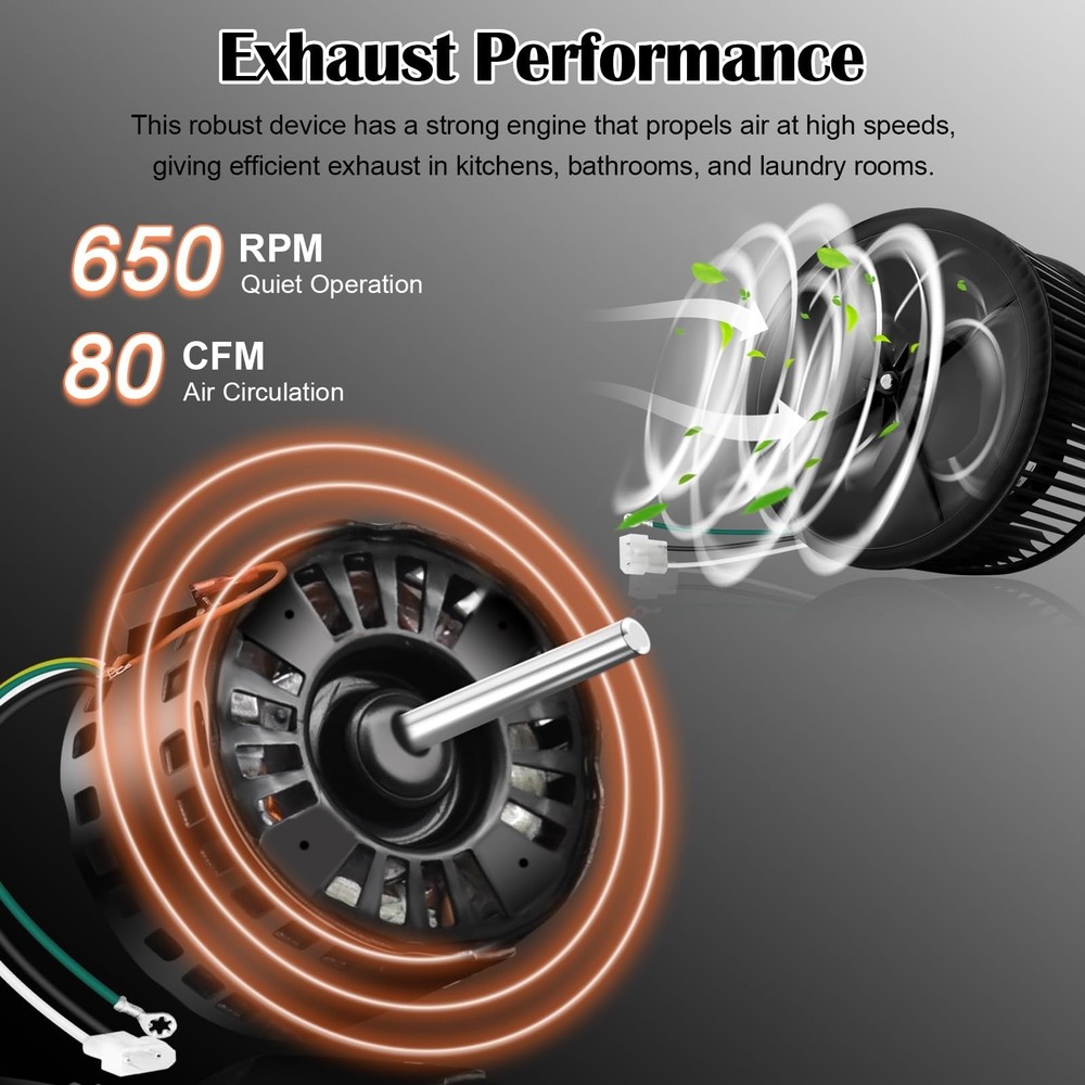 QTRN110L, QTRN110 Fan Motor Replacement, S97018218, 97018218, S97020048, 9702...