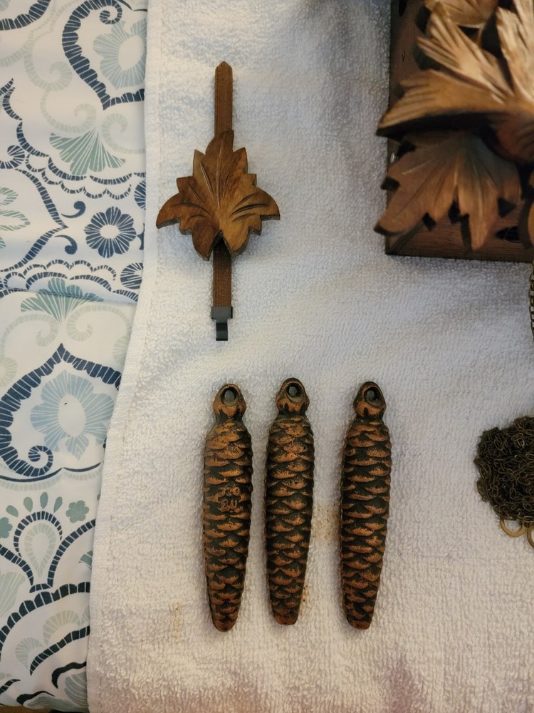 Vintage Solid Wood German Cuckoo Clock WORKS