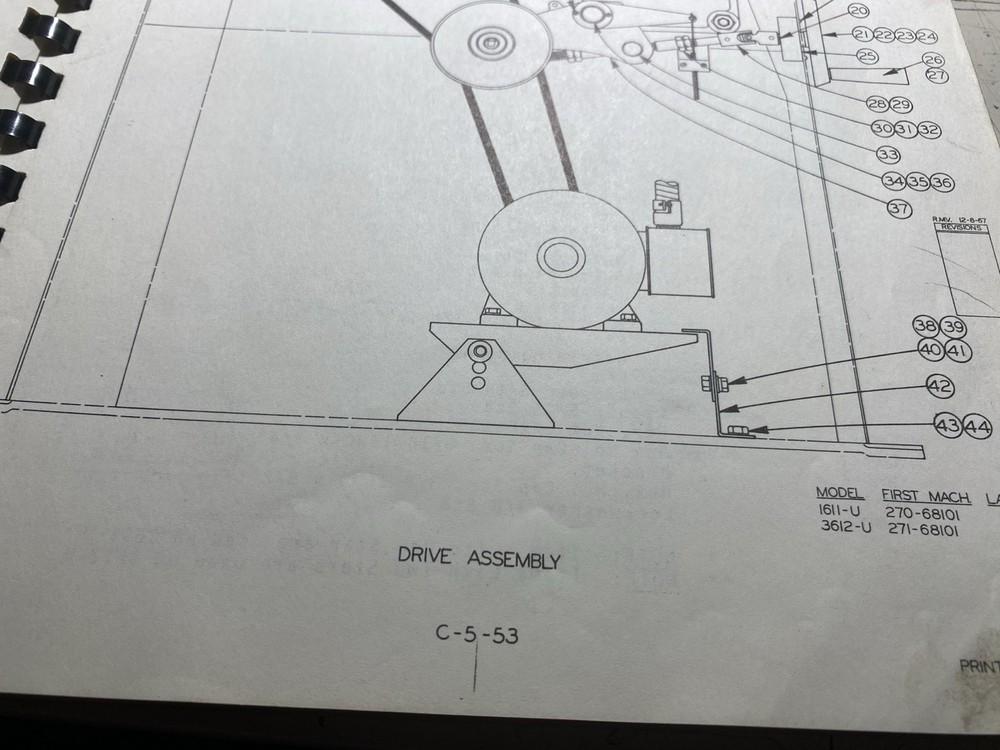 Doall Parts Manual 1965-1968