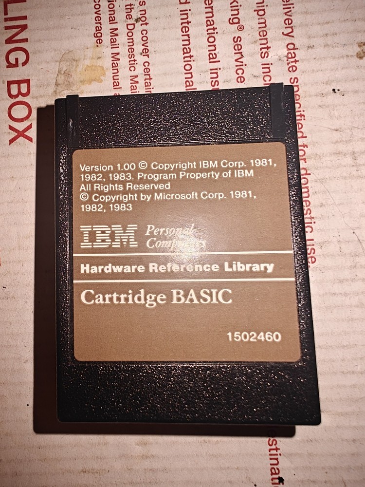 IBM PC Cartridge BASIC 1502460 HW Reference Library USED Excellent condition