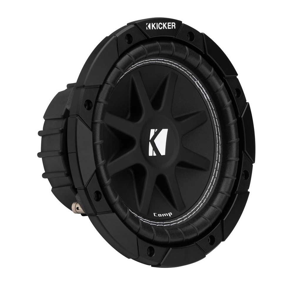 Kicker 43C84 Comp 8" Subwoofer, Single Voice Coil, 4-Ohm