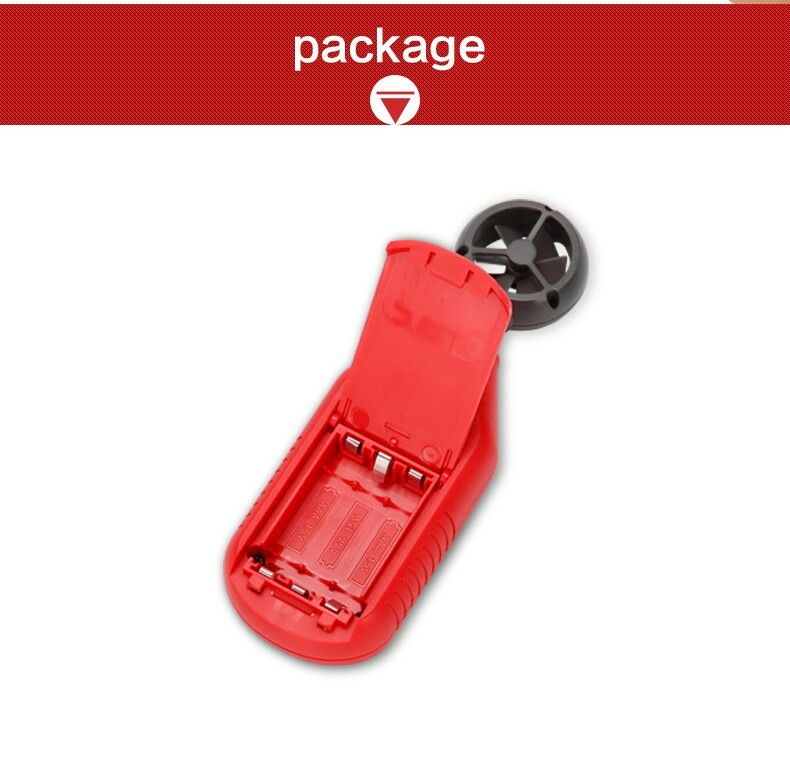 UT363 LCD Digital Anemometer Tool Display Air Flow Wind Meter Temperature Test