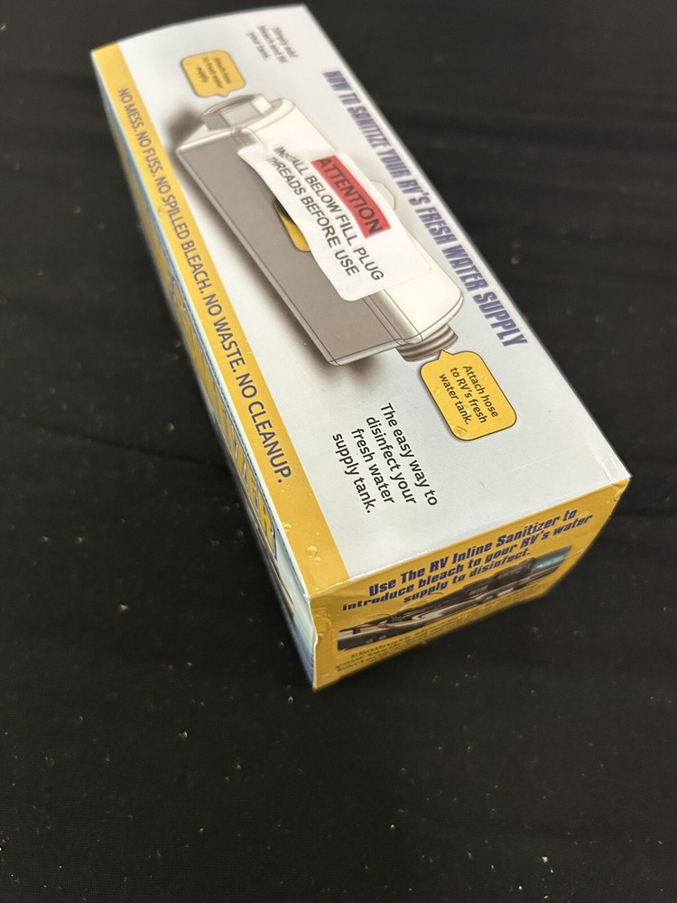 RV Inline Sanitizer Defective Package - Helper to disinfect RV Fresh Water Tank
