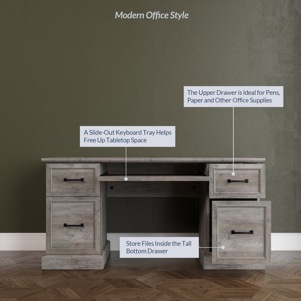 Rhudi 62" Executive Desk