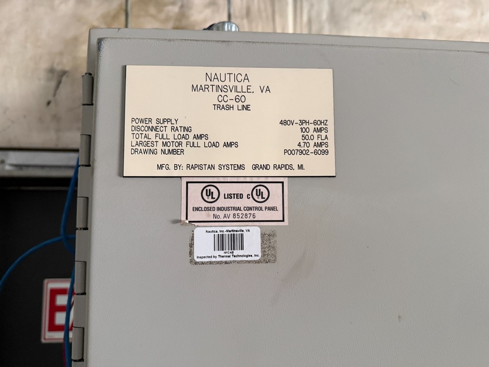 HOFFMAN A727212ULP, Complete Control Electrical Panel, Cabinet, Enclosure, lot