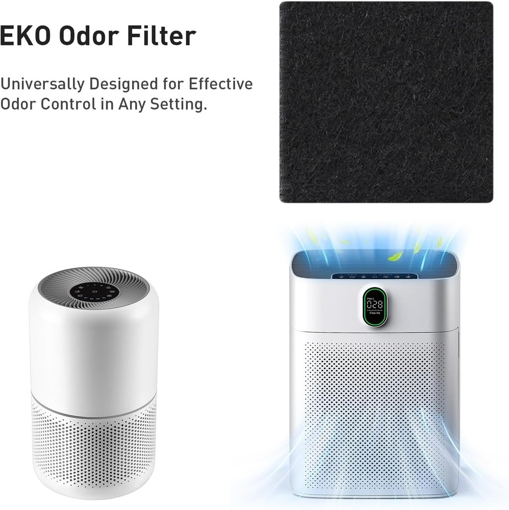 EKO Trash Can Odor Filter Refills for and Compost Bin, Activated...