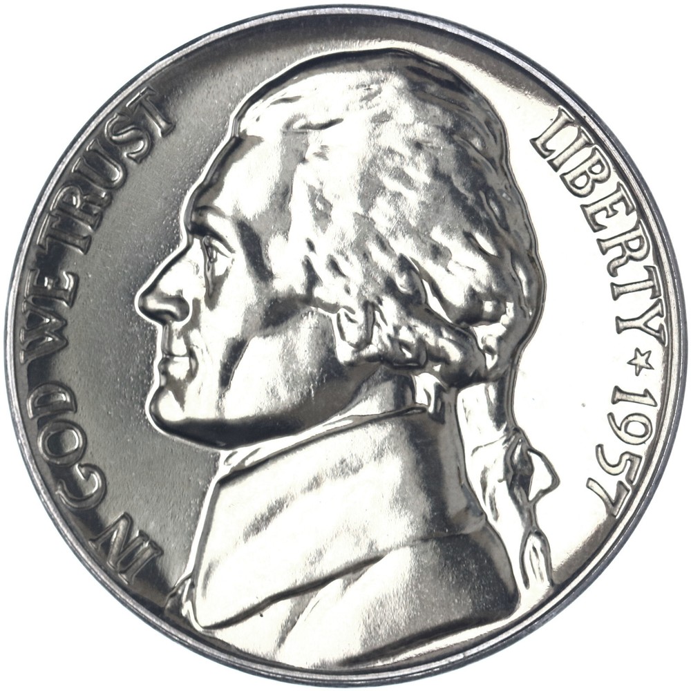 1957 (P) Jefferson Nickel Gem Proof