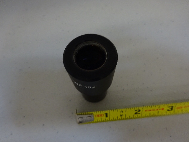 MICROSCOPE PART EYEPIECE OCULAR 10X WF UNKNOWN MAKER OPTICS AS IS #V3-C-08