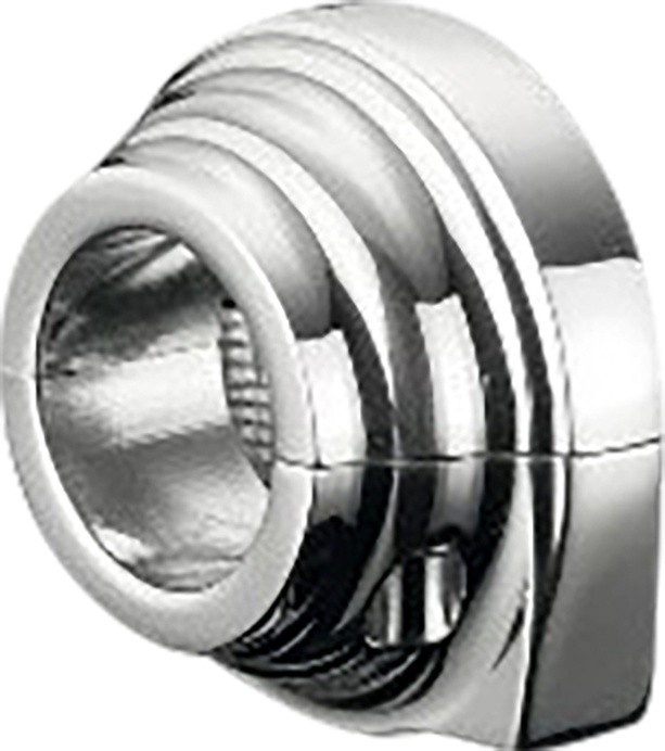 HardDrive Billet Throttle Clamp Double Cable Snap-In Type Chrome
