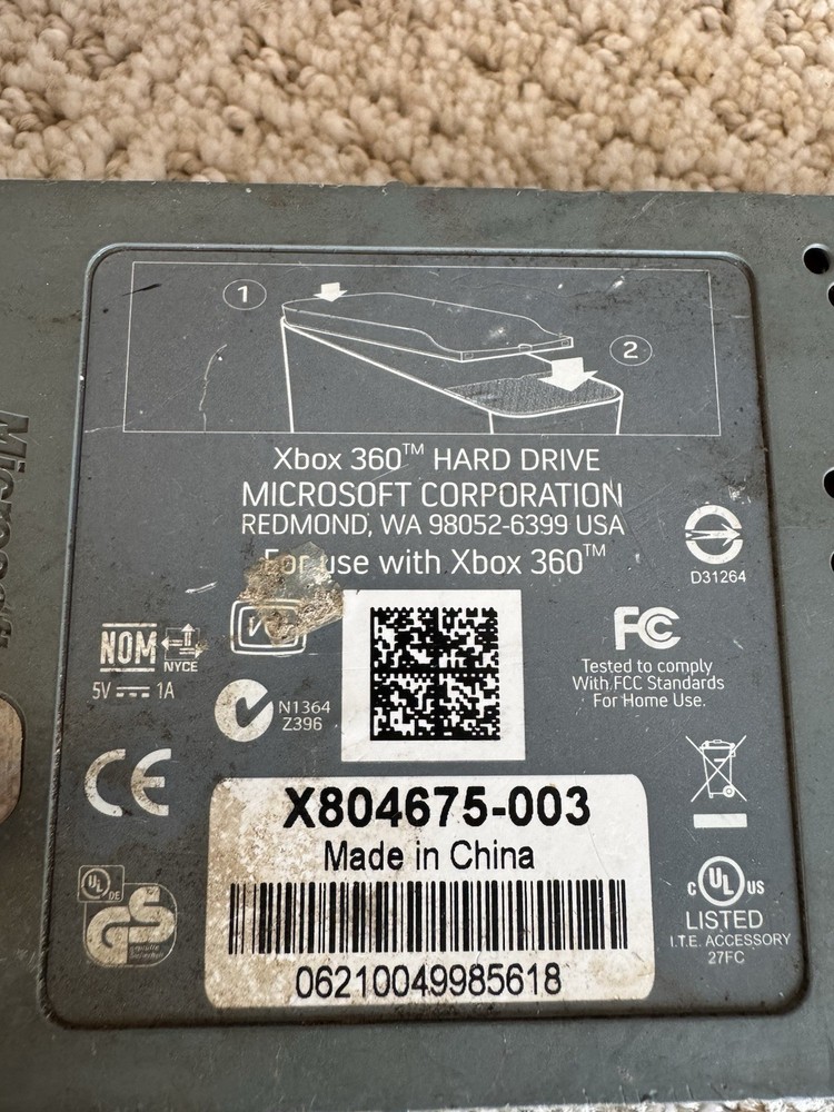 Authentic Microsoft XBOX 360 20GB Hard Drive