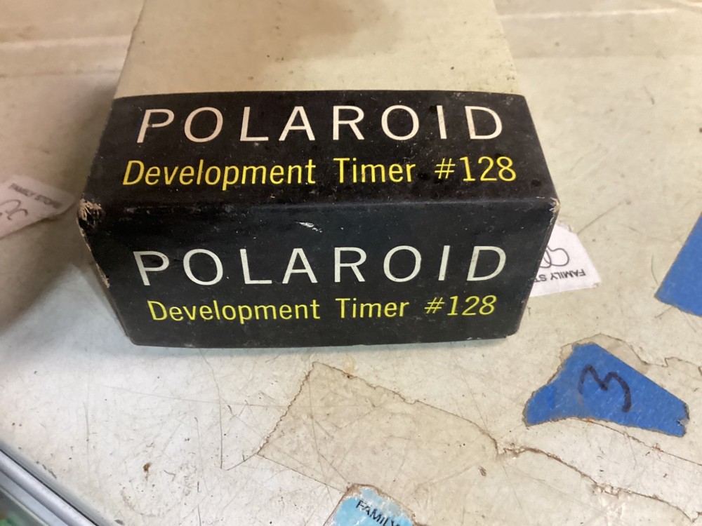 Vintage Polaroid Development timer #128 Original Packaging & light meter 625 gc