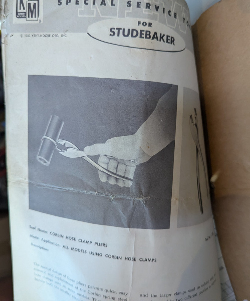 Studebaker Accessory Repair Tools Flyer